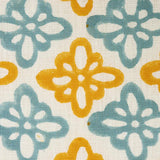 Schumacher Pattee Hand Block Print Turmeric Fabric