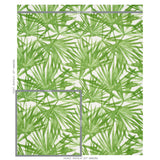 Schumacher Sunlit Palm Linen Green Fabric
