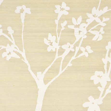 Schumacher Twiggy Silk Champagne Fabric