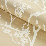 Schumacher Twiggy Silk Champagne Fabric
