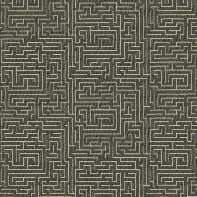 Kasmir Jigsaw Steel Fabric