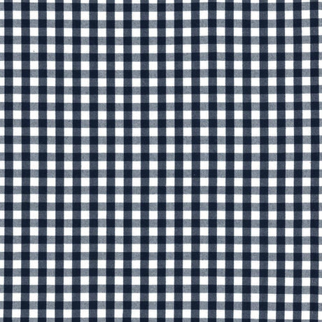 Kasmir Junction Plaid Navy Fabric