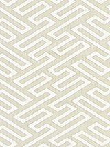 Scalamandre Canton Fret Applique Linen Fabric