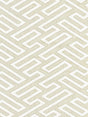 Scalamandre Canton Fret Applique Linen Fabric