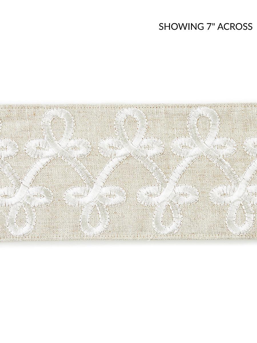 Scalamandre Empress Embroidered Tape Linen Trim