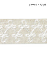 Scalamandre Empress Embroidered Tape Linen Trim