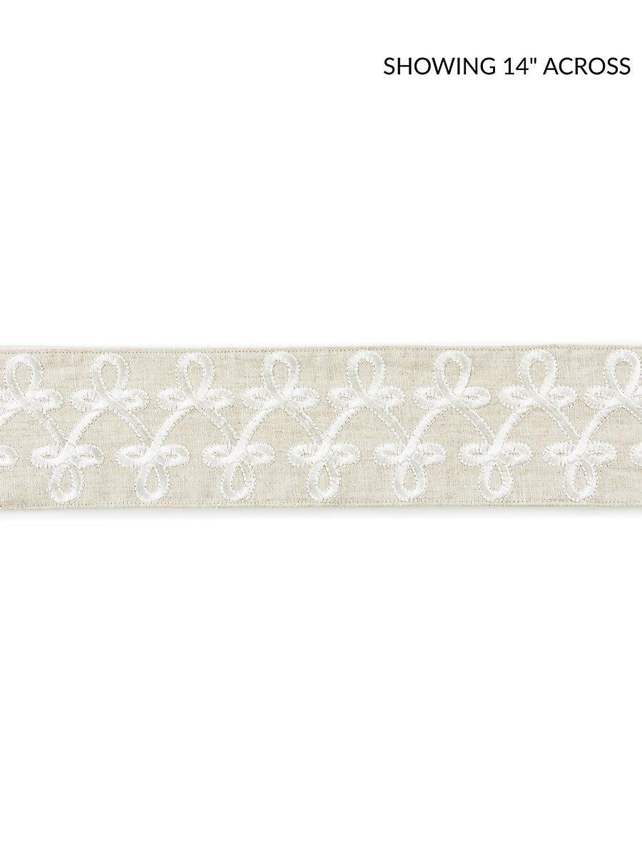 Scalamandre Empress Embroidered Tape Linen Trim