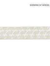 Scalamandre Empress Embroidered Tape Linen Trim