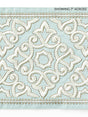 Scalamandre Ornamental Embroidered Tape Aquamarine Trim