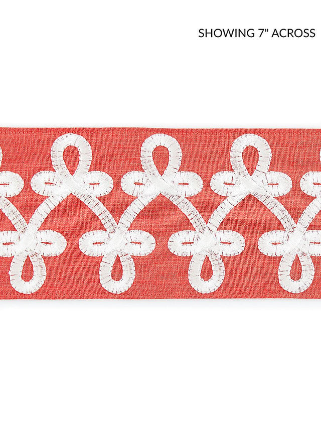 Scalamandre Empress Embroidered Tape Coral Trim