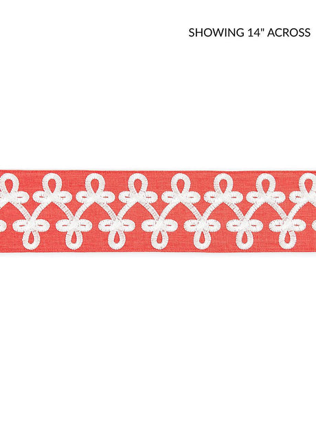 Scalamandre Empress Embroidered Tape Coral Trim