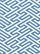 Scalamandre Canton Fret Applique Porcelain Fabric