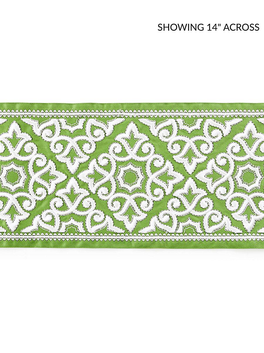 Scalamandre Ornamental Embroidered Tape Jade Trim
