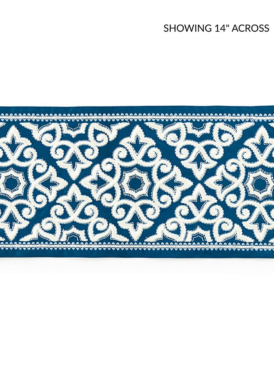Scalamandre Ornamental Embroidered Tape Porcelain Trim