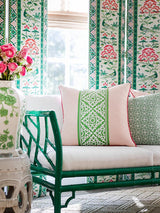 Scalamandre Royal Peony Linen Print Coastal Fabric