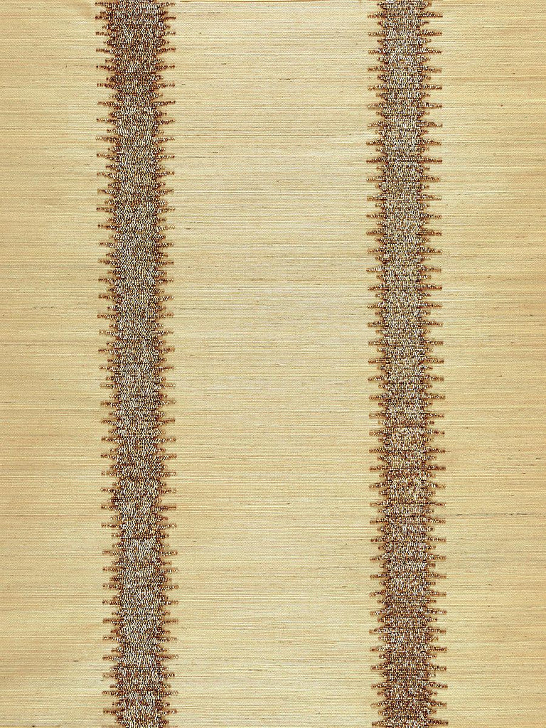Scalamandre VERONICA BEADED GRASSCLOTH BURNISHED GOLD Wallpaper