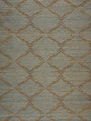 Scalamandre Monroe Embroidered Grasscloth Bronze Wallpaper