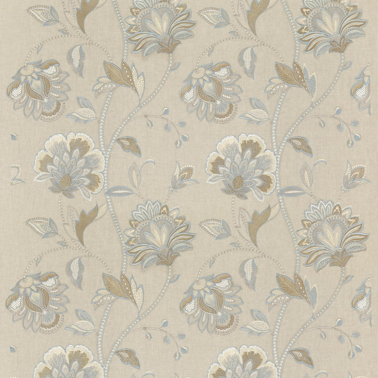 G P & J Baker ORMESBY SOFT BLUE Fabric