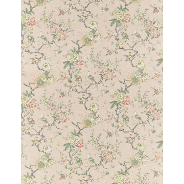 G P & J Baker ORIENTAL BIRD SIGNATURE BLUSH Fabric