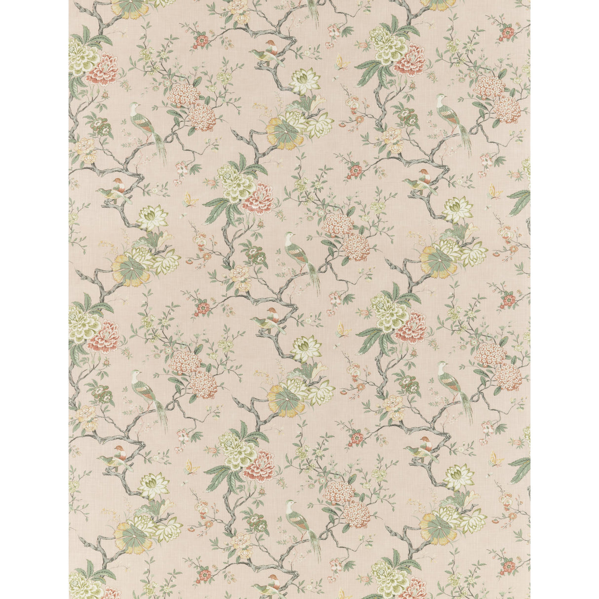 G P & J Baker ORIENTAL BIRD SIGNATURE BLUSH Fabric