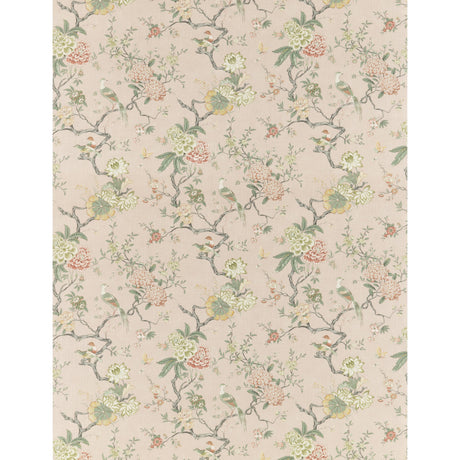 G P & J Baker ORIENTAL BIRD SIGNATURE BLUSH Fabric