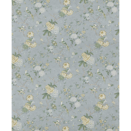 G P & J Baker ORIENTAL BIRD SIGNATURE SOFT BLUE Fabric