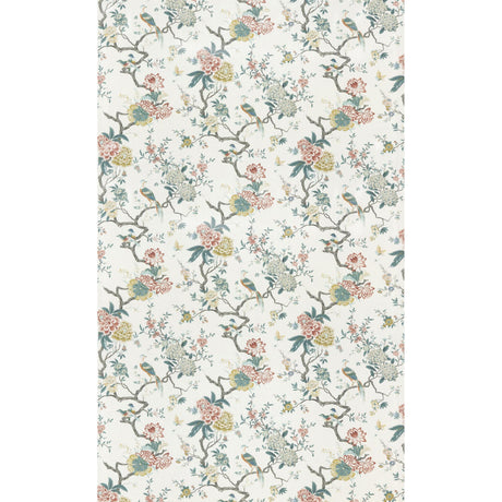 G P & J Baker ORIENTAL BIRD SIGNATURE TEAL Fabric