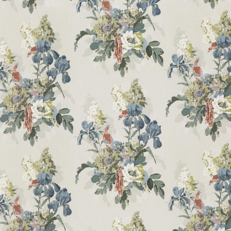 G P & J Baker BIRD & IRIS INDIGO Fabric
