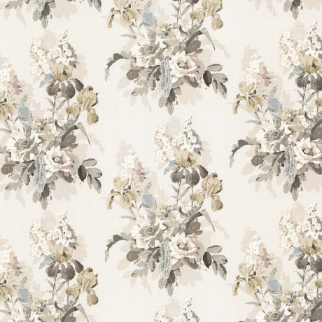 G P & J Baker BIRD & IRIS IVORY/MOLE Fabric