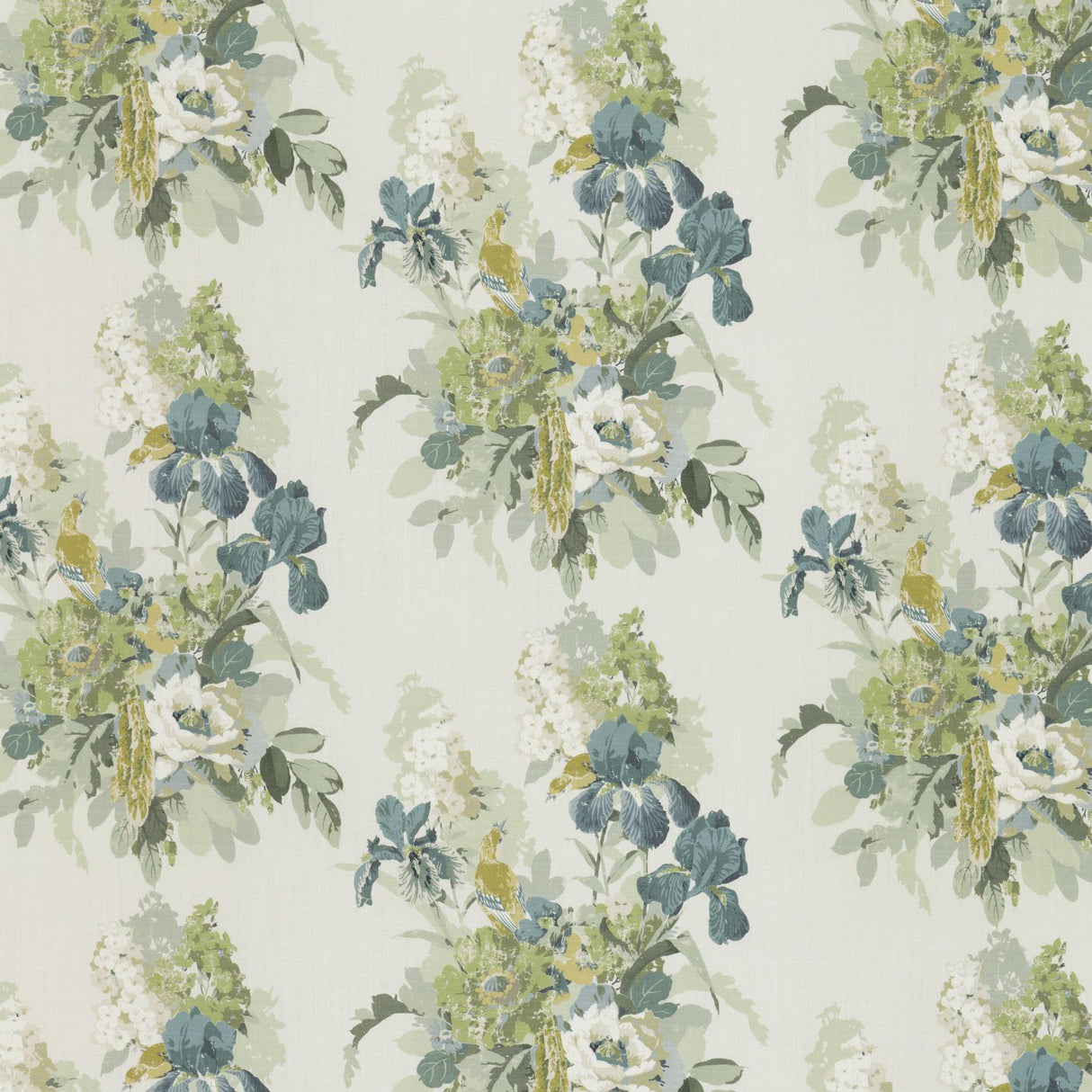 G P & J Baker BIRD & IRIS SOFT TEAL Fabric