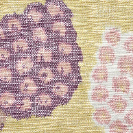 Schumacher Annabel Warp Print Gold Fabric