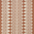 Schumacher Wentworth Embroidery Rust Fabric