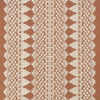 Schumacher Wentworth Embroidery Rust Fabric