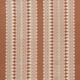 Schumacher Wentworth Embroidery Rust Fabric
