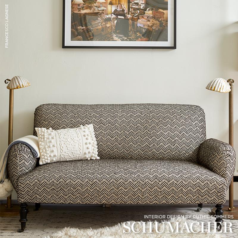 Schumacher Audley Carbon Fabric