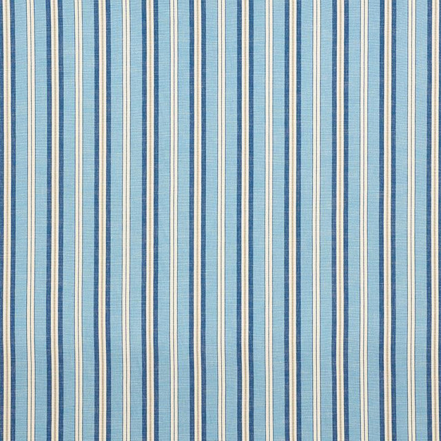 Schumacher Lewis Stripe Blue Fabric