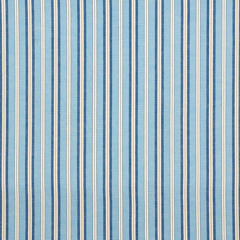 Schumacher Lewis Stripe Blue Fabric