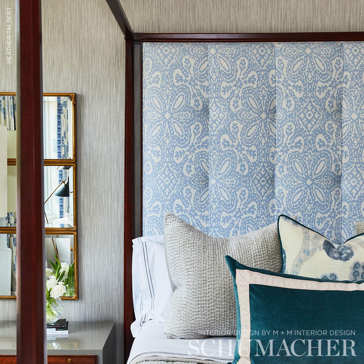 Schumacher Hardwick Sky Fabric