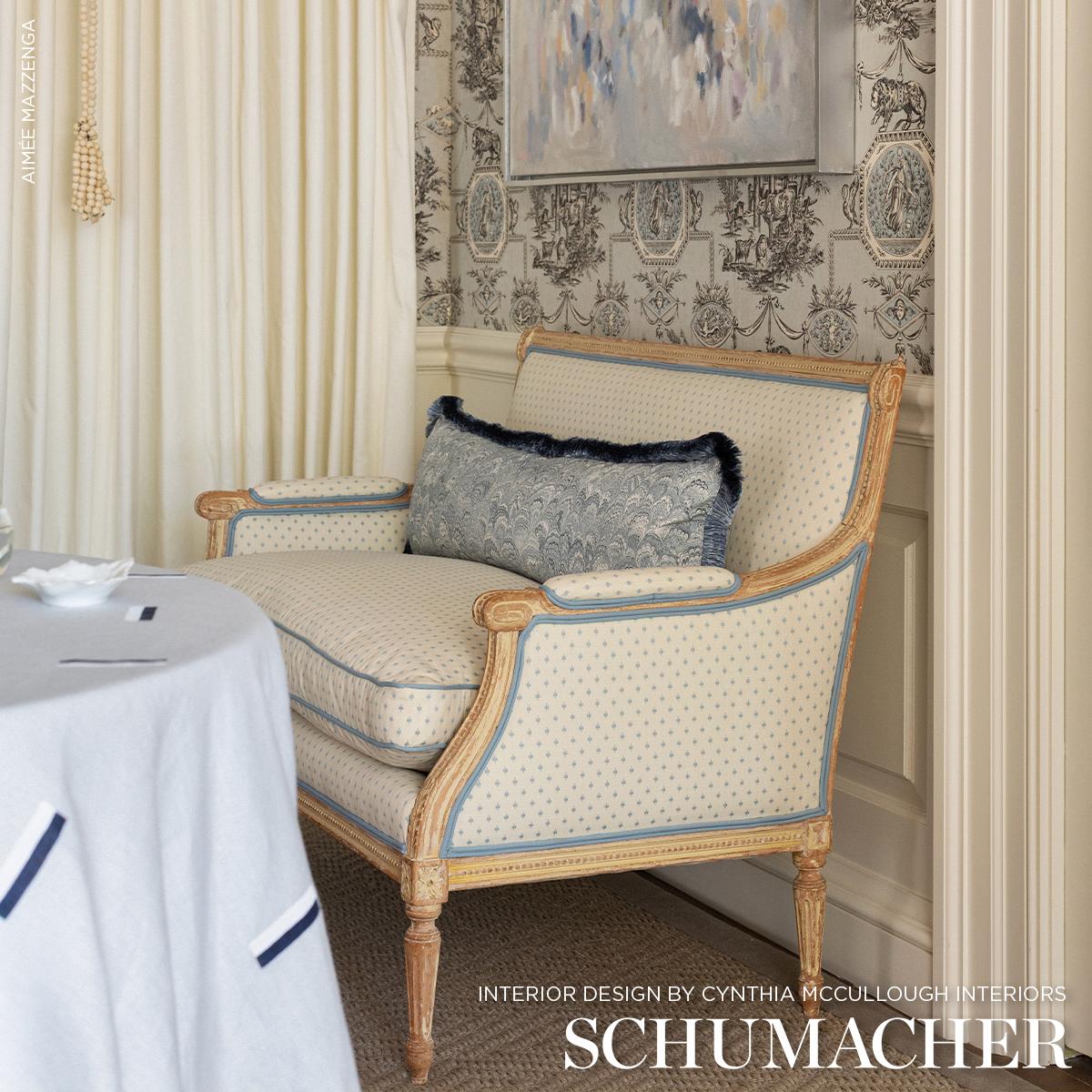 Schumacher Barlow Sky Fabric