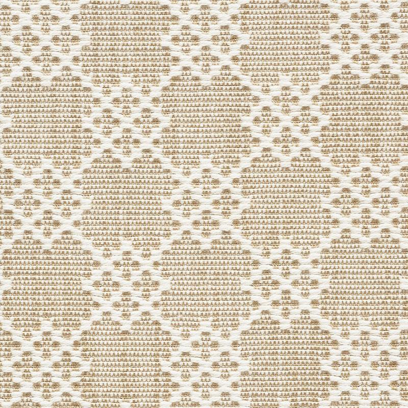 Schumacher Albert Fret Natural Fabric