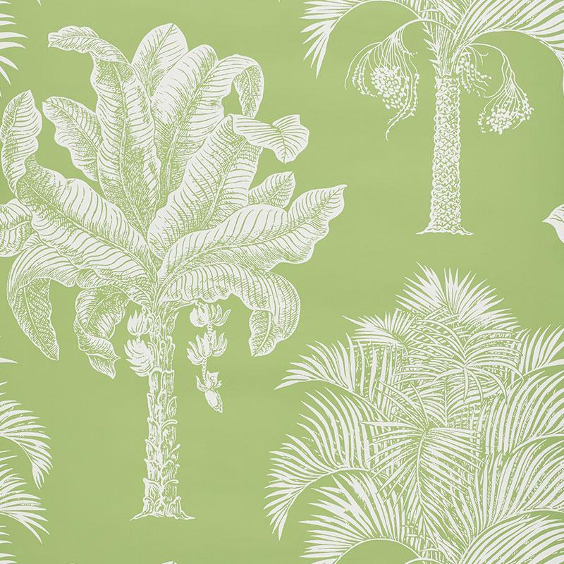 Schumacher Grand Palms Leaf Wallpaper