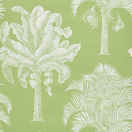 Schumacher Grand Palms Leaf Wallpaper