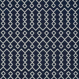 Schumacher Bricolette Navy Fabric