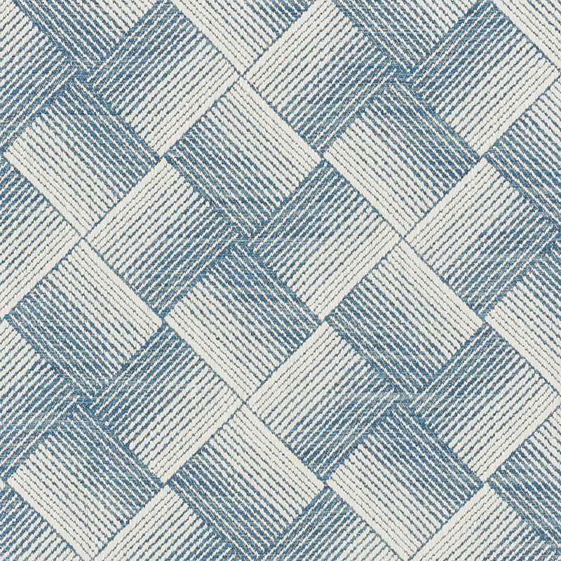 Schumacher Ashberg Blue Fabric