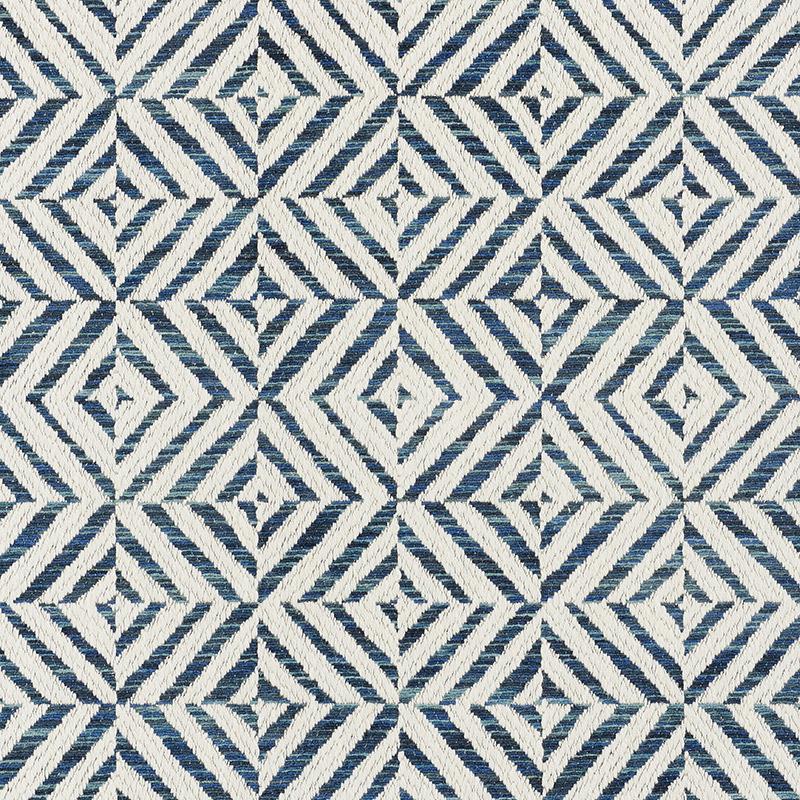 Schumacher Jubilee Blue Fabric