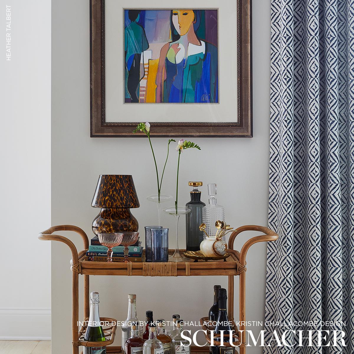 Schumacher Jubilee Blue Fabric