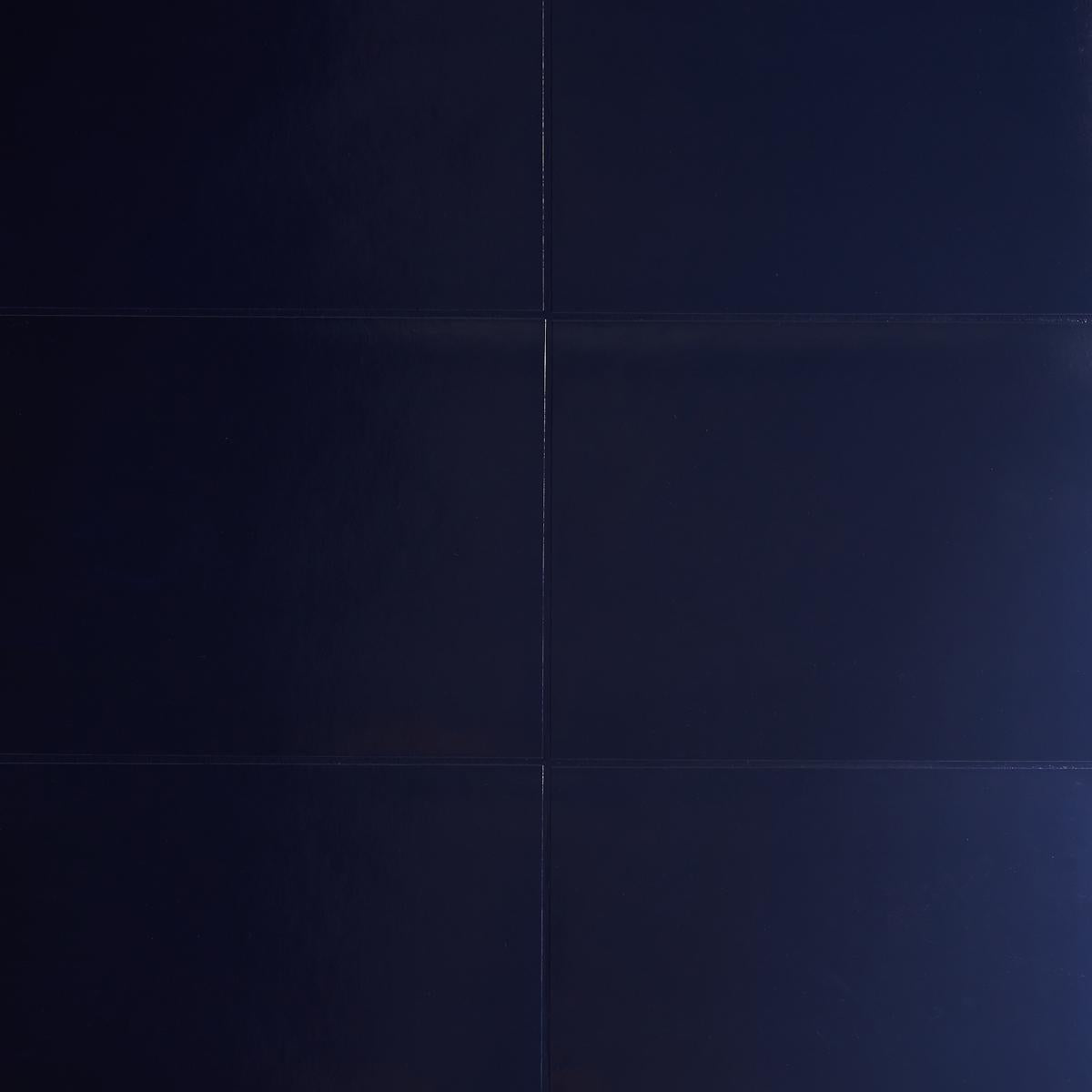 Schumacher Glossed Vellum Navy Wallpaper