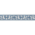 Schumacher Octavius Tape Bleu Trim