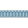 Schumacher Peacock Arches Embroidered Tape Medium