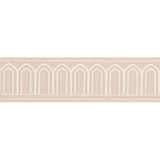 Schumacher Blush Arches Embroidered Tape Medium